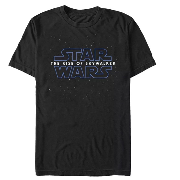Tultex Other - NEW Men's BLACK Star Wars THE RISE OF SKYWALKER Logo TEE T-SHIRT L